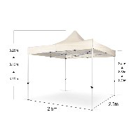 גזיבו מקצועי במידה 2.50X2.50 מטר פתיחה מהירה