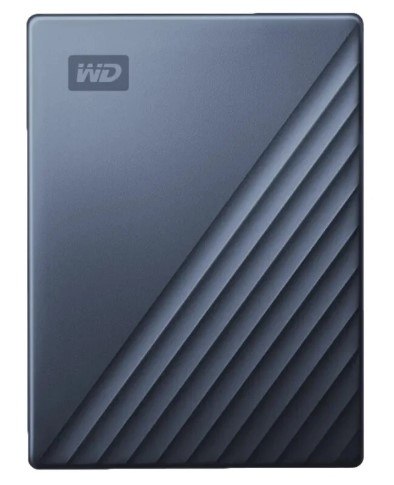 כונן קשיח חיצוני צבע כחול Western Digital WDBFTM0040BBL My Passport 4TB – USB-C פריט בודד כחול כהה