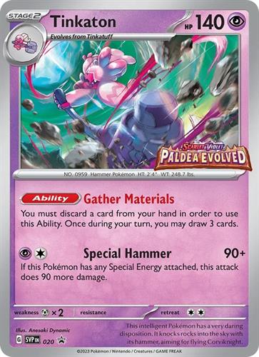 קלף בודד single פוקימון - tinkaton - Scarlet & Violet Promos - 20
