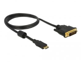 כבל מסך Delock Cable Mini HDMI Male To DVI 24+1 Male 3 m