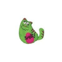 קונג בובת חתול ירוק עם מילוי קטניפ - צעצוע לחתולים