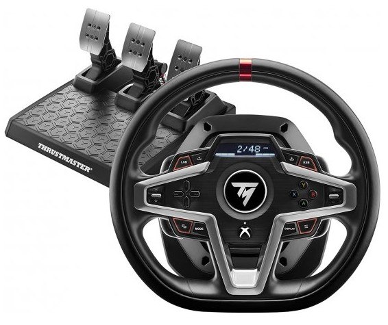ערכת סימולטור נהיגה Thrustmaster T248X עם Dashboard ודוושות T3PM ל-Xbox ולמחשב