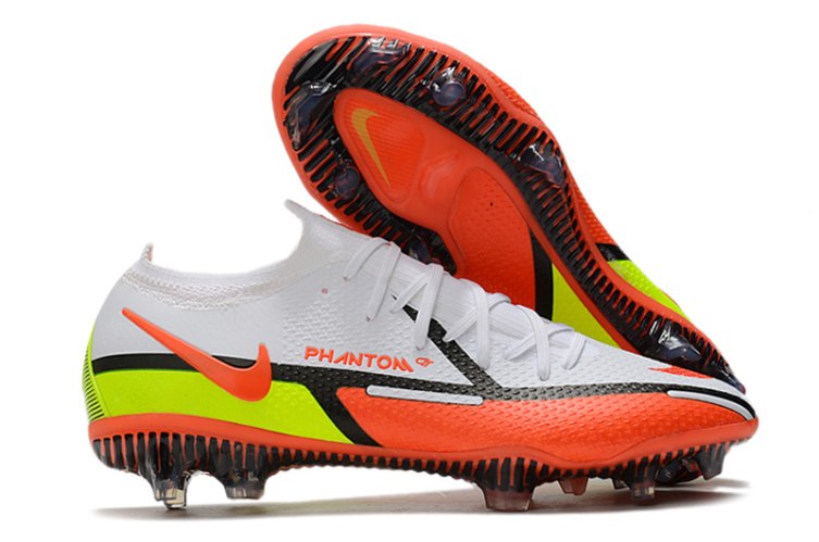 נעלי כדורגל Nike Phantom GT II Elite DF FG לבן כתום צהוב