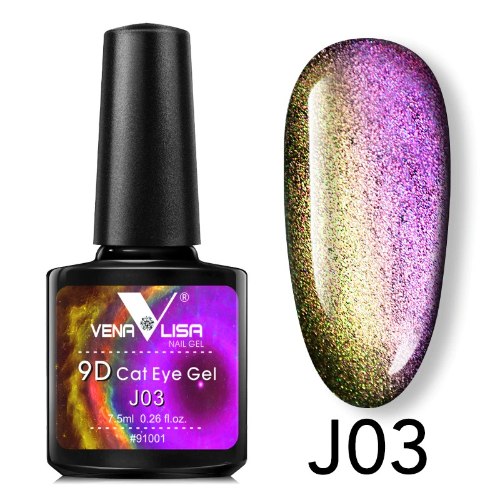 לק ג’ל עין החתול  J03 9D  ונליסה  VenaLisa