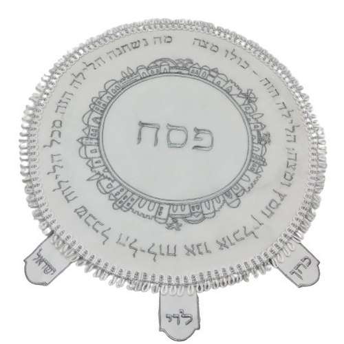כיסוי פסח דמוי עור 45 ס"מ דגם ירושלים