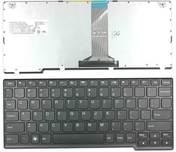מקלדת להחלפה במחשב נייד לנובו Keyboard for Lenovo IdeaPad S110 S205 S206 25201756