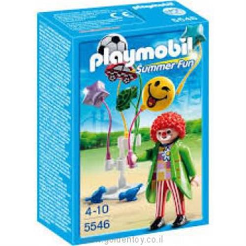 ליצן בעמדת מכירת בלונים פלימוביל 5546