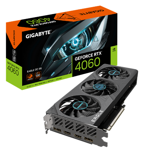 כרטיס מסך Gigabyte RTX 4060 EAGLE OC 8GB DP HDMI