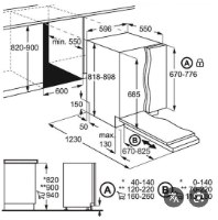 מדיח כלים רחב 60 ס"מ Comfort Lift דגם AEG FFB93807PM נירוסטה