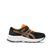 ASICS CONTEND 8 PS KIDS BLACK BRIGHT ORANGE נעלי אסיקס ילדים שחור כתום