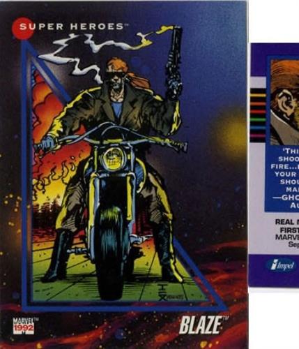 קלף בודד מארוול marvel - blaze - Universe Series 3 - 44
