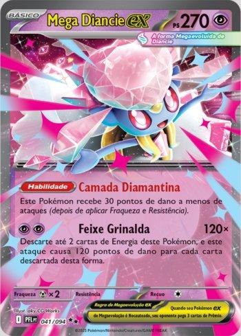 קלף פוקימון בודד single - MEGA DIANCIE EX – Phantasmal Flames – 041/094