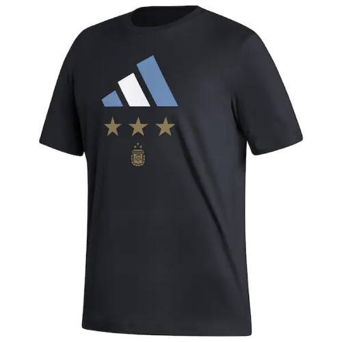 Argentina National Team adidas 2022 Winners T-Shirt - Black