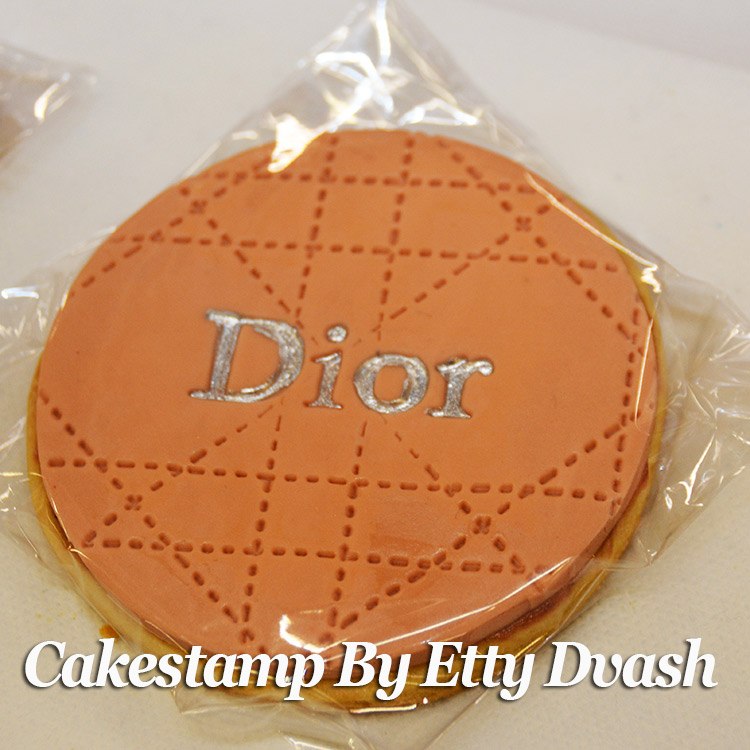 Set of Christian Dior Text Logo + Dior Embosser Dashed Texture Mat