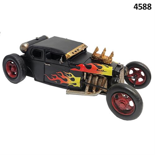 מכונית ספורט רטרו שחור/אדום 32x14x10 ס"מ דגם 4588