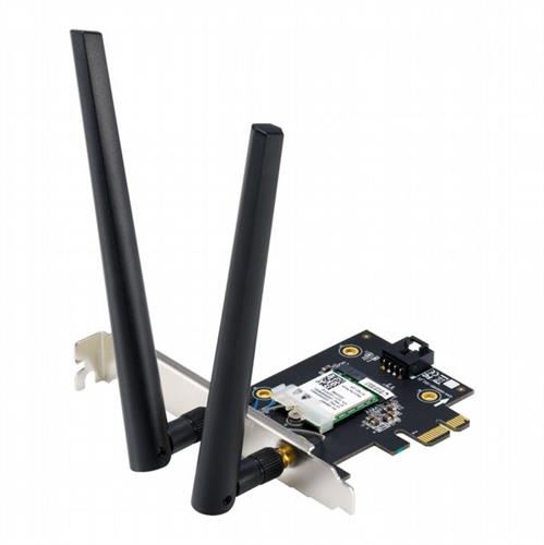 מתאם רשת אלחוטי Asus PCE-BE6500 WiFi 7 PCIe Tri-Band