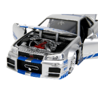 ג'אדה מהיר ועצבני - ניסאן ג'י טי אר - 1:24 (Jada Toys Fast & Furious Brian’s Nissan GT-R (BNR35