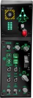 לוח בקרה Thrustmaster Viper Panel – פריט בודד פאנל שליטה שחור עם כפתורים ומחוונים מוארים בירוק
