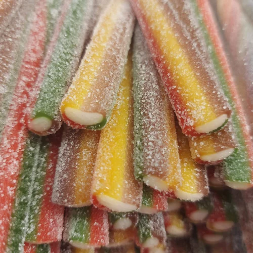 חמצוץ ממולא ומסוכר בטעם פירות 🍓🍒