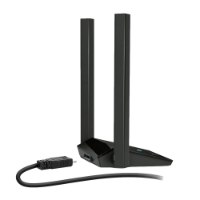 כרטיס רשת Tp-Link Archer TX20U Plus AX1800 USB – 4K פריט בודד מתאם שחור עם אנטנות אנכיות וכבל USB
