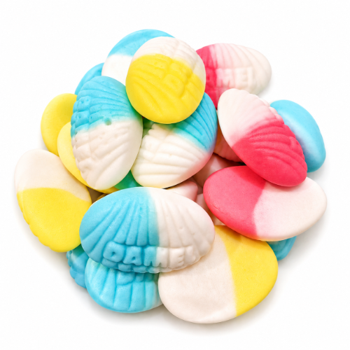 גומי צדפות בטעמי פירות ללא גלוטן 200 גרם