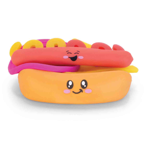 סקווישי בצורת נקניקיה בלחמניה להפקת מתחים - Squishy hot dog in a bun