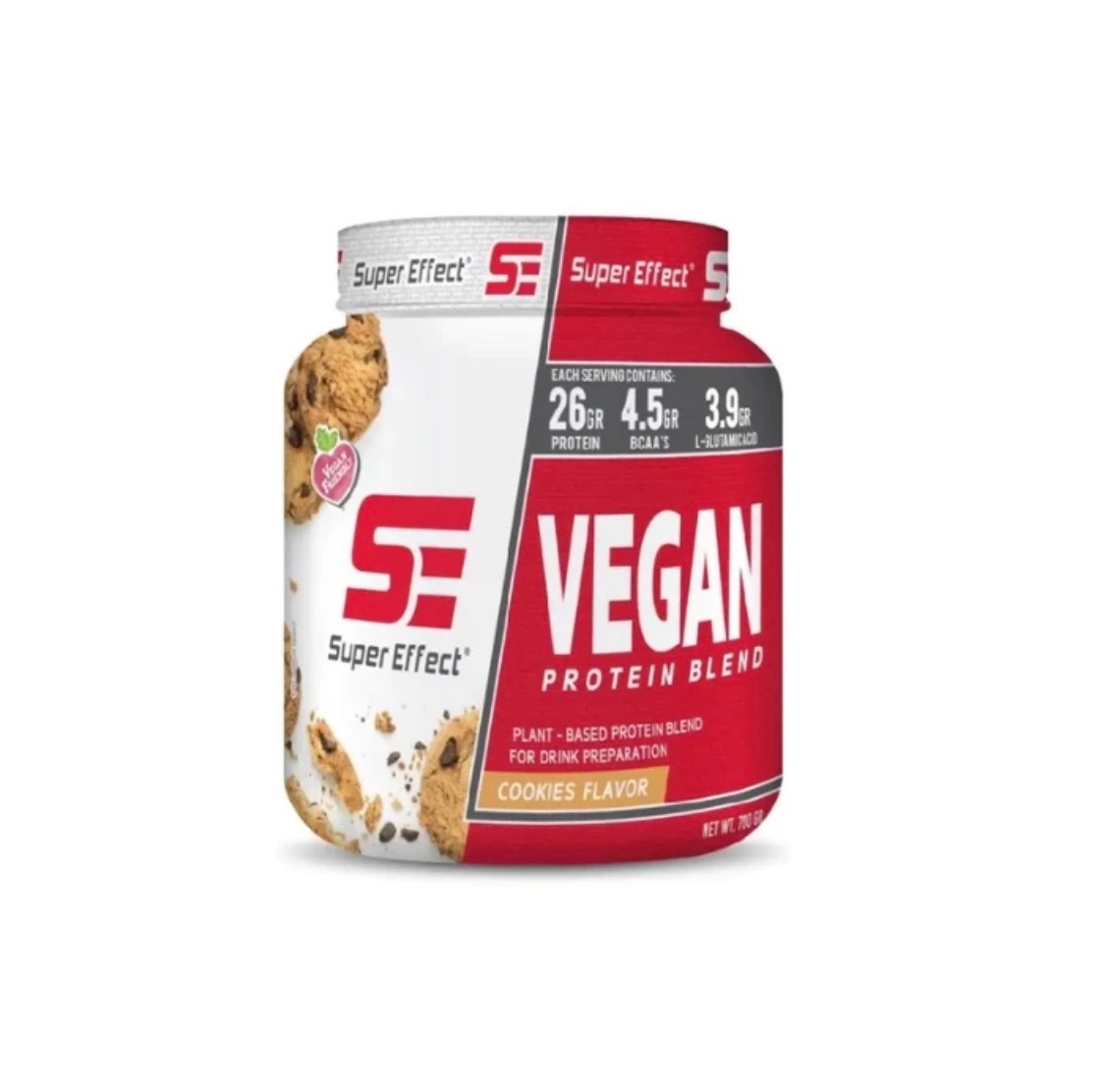 אבקת חלבון טבעונית סופר אפקט 700 גרם | Vegan Protein Blend טבעוני