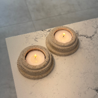 Soft Stone Candle Holder
