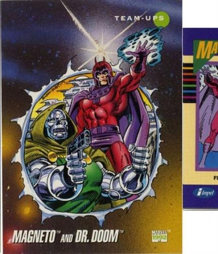 קלף בודד מארוול marvel - magneto & dr.doom - Universe Series 3 - 78