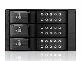 iStarUSA Hot Swap Cage 5.25x2 to 3.5x3 SAS/SATA 6.0 Black