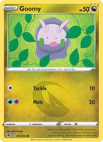 קלף בודד single פוקימון - goomy - Fusion Strike - 195/264