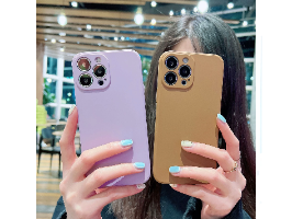מקרה טלפון עבור IPhone X XR XS 11 12 13 14 פרו מקסימום 7 8 בתוספת נדבק טהור צבע עמיד הלם נוזל סיליקו
