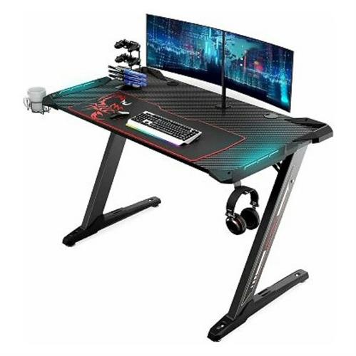 שולחן גיימינג Optimus Lite כולל תאורת RGB בצבע שחור אורך 140