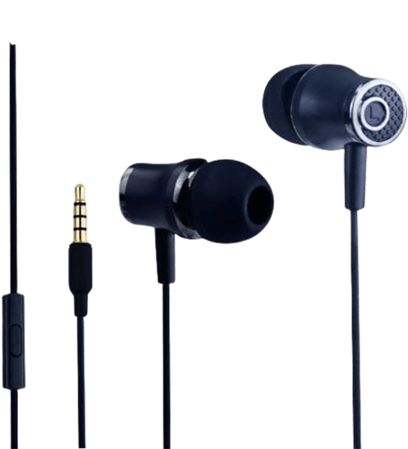 אוזניות ומיקרופון לסמארטפון מבית SILVER LINE דגםFDH-105 בצבע שחור