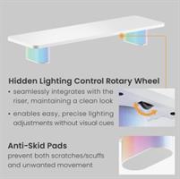 Lumi STB37-03 RGB stand עם שליטה נסתרת בתאורה לעיצוב נקי