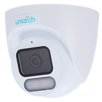 מצלמת כיפה 4MP F1.0 Wise-ISP זווית רחבה 2.8 מ"מ דגם IPC-T244-ADF28K-WP מבית UNIARCH