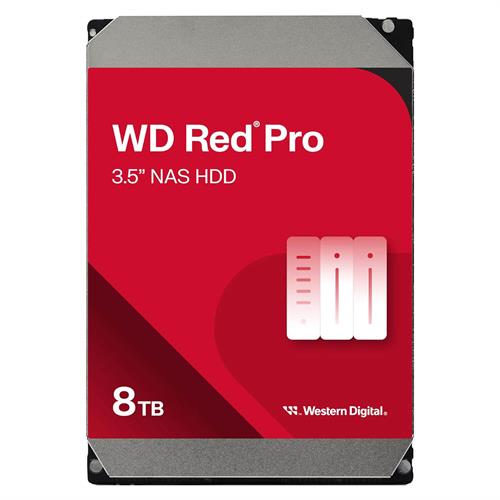 WD 8TB 256MB 7200 3.5" SATA3 Red Pro NAS HDD