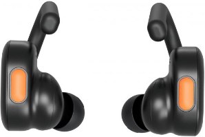 אוזניות תוך-אוזן אלחוטיות Skullcandy Push Active True Wireless - צבע שחור/כתום