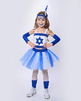 דגל ישראל-תחפושת לקטנות