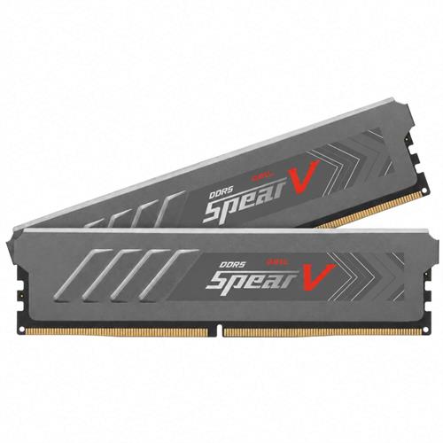 זיכרון GEIL DDR5 32GB (2x16GB) 6000 CL36 Spear V אפור