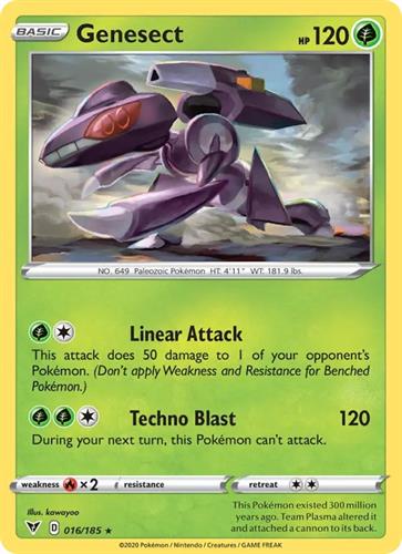 קלף בודד single פוקימון - genesect - Vivid Voltage - 016/185
