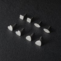 עגיל צורה צמוד קטן- הצורה לבחירתכם- מכסף