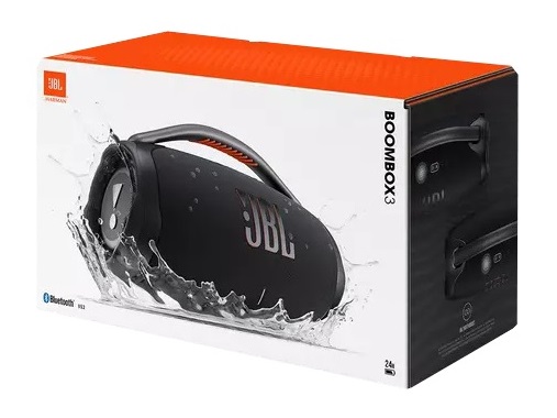 רמקול 3 JBL Boombox - סאונד מפלצתי ונגינה רצופה של עד 24 שעות - אחריות מודן