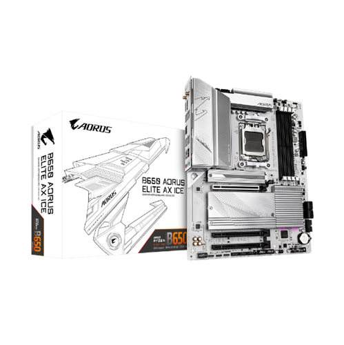 לוח Gigabyte B650 A ELITE AX ICE ATX AM5 WIFI BT PCIE5.0 White