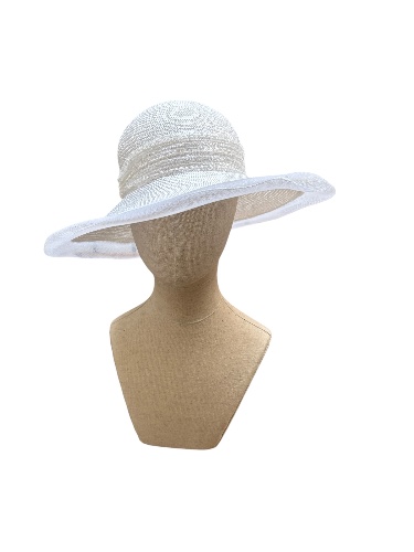 כובע לאירוע בצבע לבן  white summer hat Israel