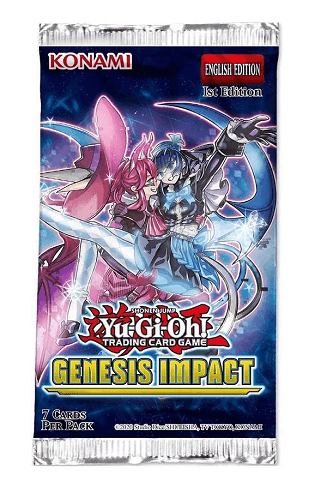 Yu-Gi-Oh! TCG: Genesis Impact Booster Pack קלפי יו-גי-הו TCG מקוריים חבילת בוסטר ג'נסיס אימפקט