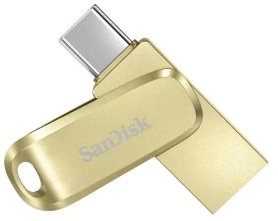 דיסק און קי סנדיסק זהב Sandisk Ultra Dual Drive Luxe 256GB