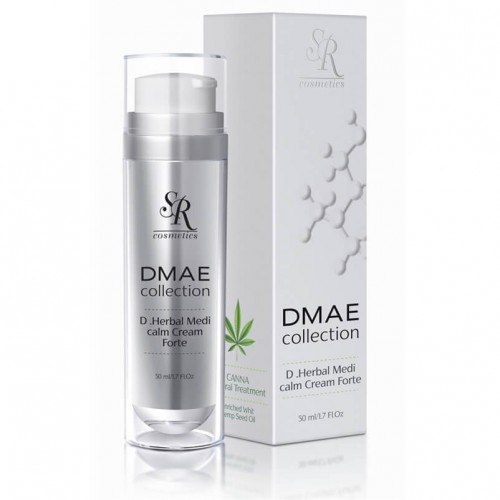 סדרת הקנאביס קרם טיפולי עוצמתי להרגעת העור - SR Cosmetics DMAE Herbal Medi-Calm Cream Forte