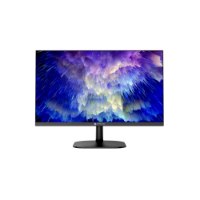 מסך LED 24 אינץ' Miracase MD24IST – מסך שחור מואר מציג תמונה מופשטת של צבעים כחולים וסגולים על רקע לבן HDMI