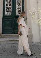 The Satin Cream Cape